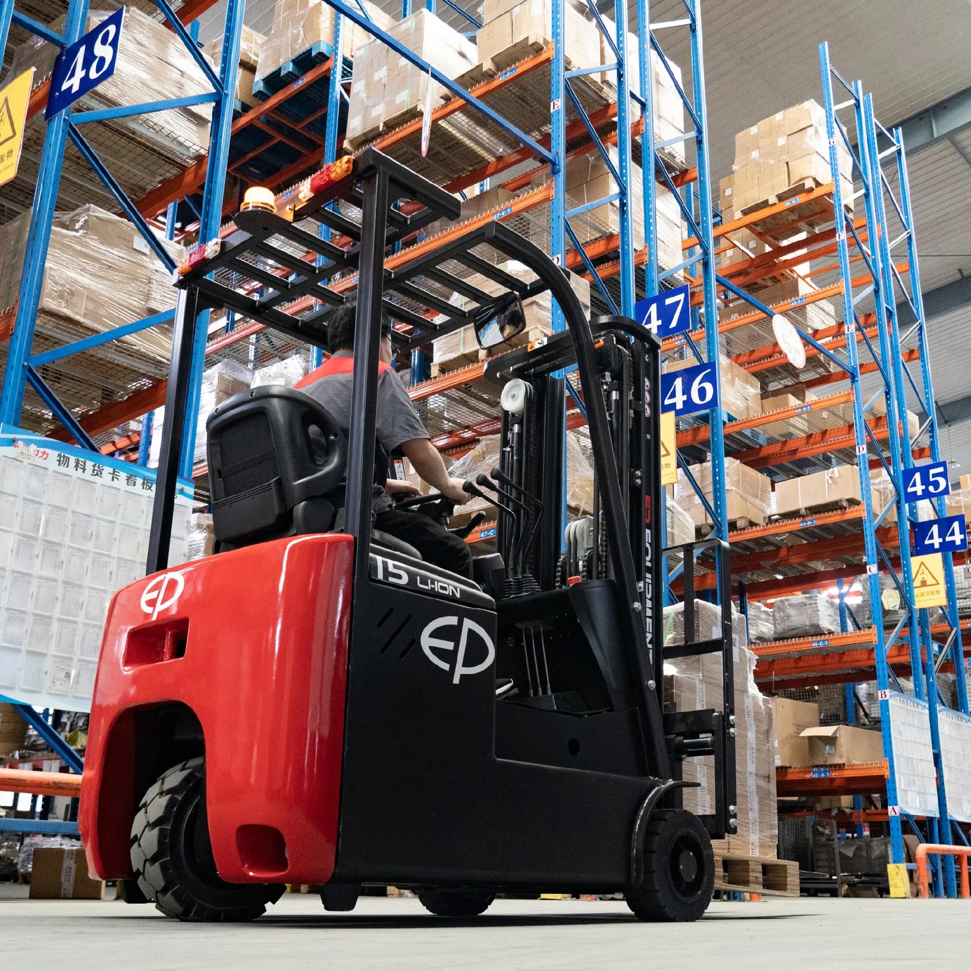Forklift Operator in Warehouse