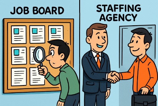 Job Board vs Staffing Agency