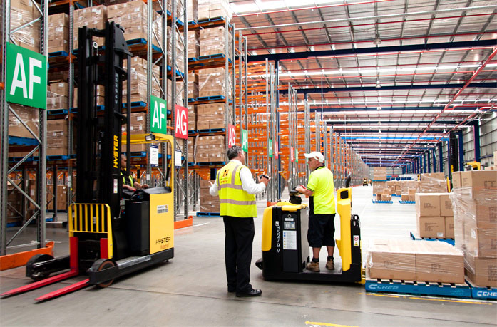 Forklift Operator in Warehouse