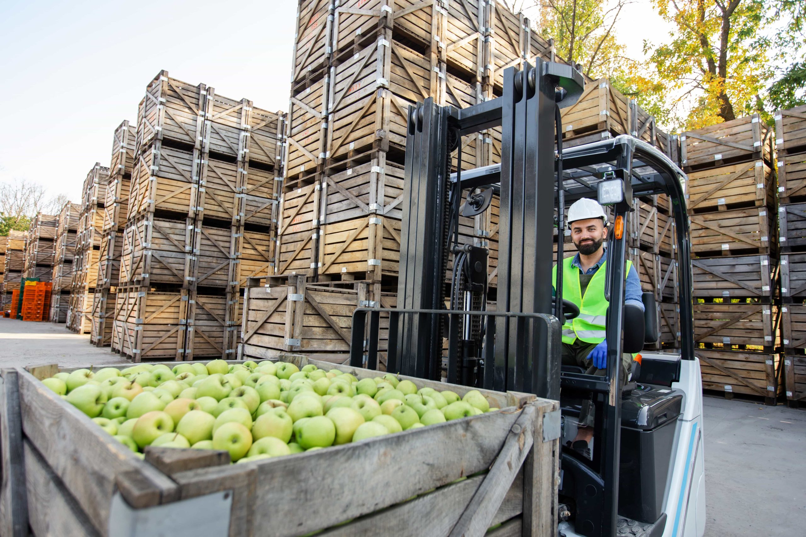 Forklift Operator in Warehouse